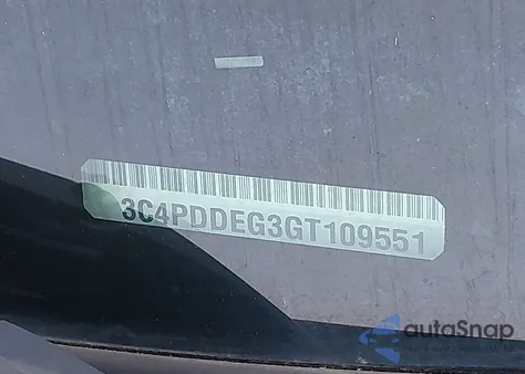 2016 Dodge Journey R/T из США, поврежденный, VIN 3C4PDDEG3GT109551